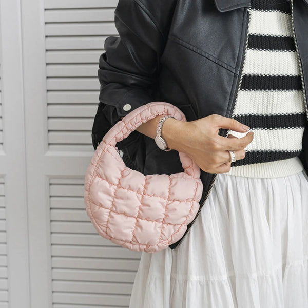 Mini Puffer Quilted Soft Padded Handbag