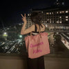Bolso Tote De Lona Grande Pink Summer Vibes